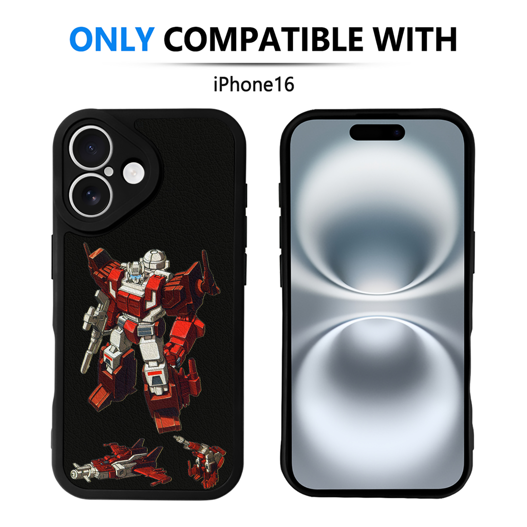 （画像用）  【iPhone 16シリーズ対応】シリコンスマホケース（レザー調） 材質：シリコン